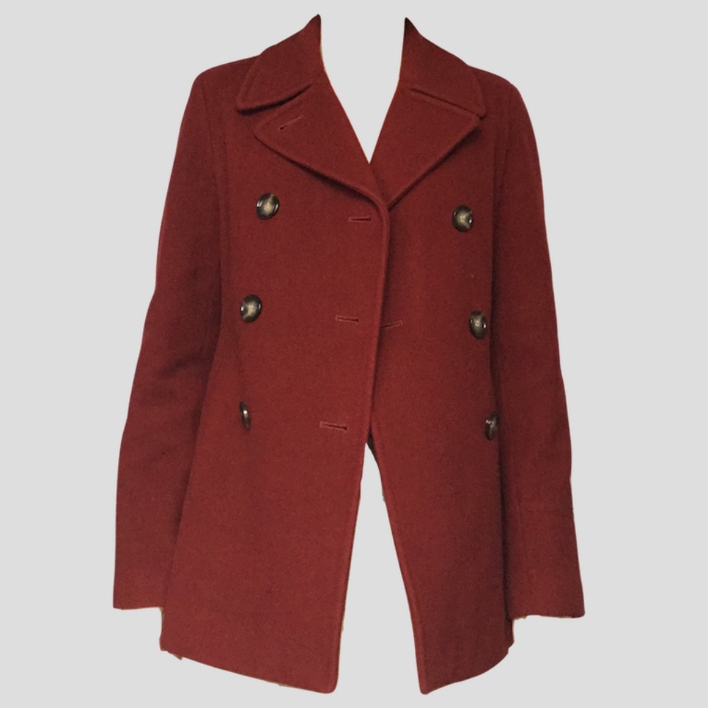 70% Wool 10% Recycled Cashmere Pea Coat